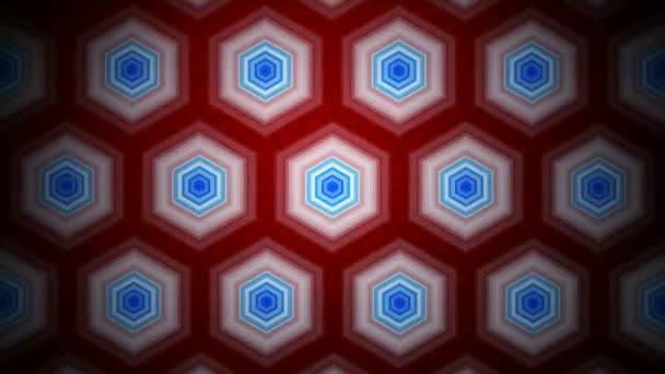 Hexagonal Pattern Background — Stock Video