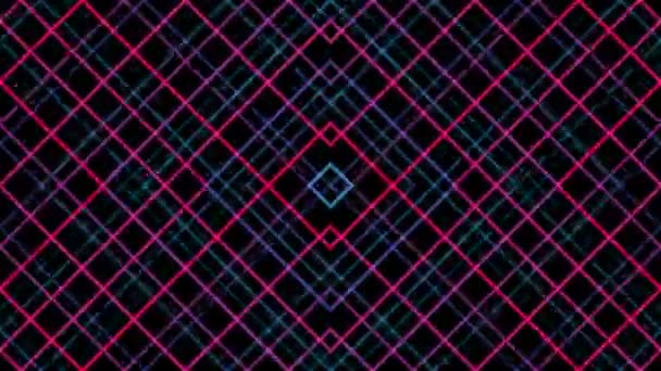 移动镜子网格的正方形 — 图库视频影像