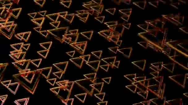 Triangles colorés dansants 