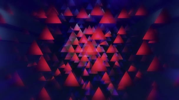Repülő disco háromszögek — Stock videók