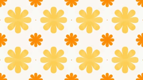 Bright floral pattern — Stock Video