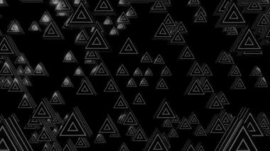 Üçgenler gri hareketli