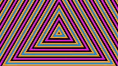 Hareketli renkli üçgenler