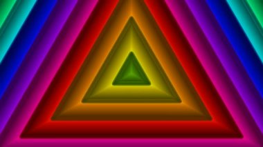 Hareketli renkli üçgenler