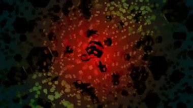 Parlak renkli altıgenler