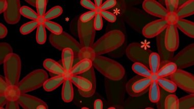 parlak çiçek desenli