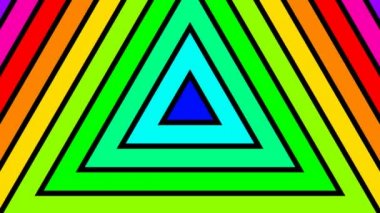 Hareketli renkli üçgenler