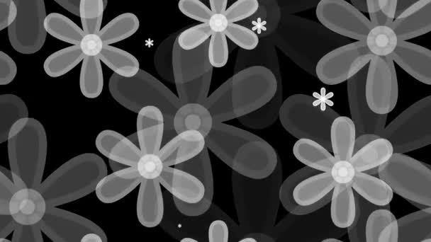 Γκρι λουλουδάτο μοτίβο — Αρχείο Βίντεο