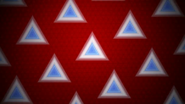 移动瓷砖的三角形 — 图库视频影像