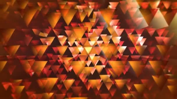 Moving orange triangles — Stock Video