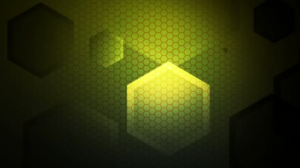 六角形のパターン背景 — ストック動画