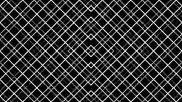Weißes Gitter von Quadraten verschieben — Stockvideo