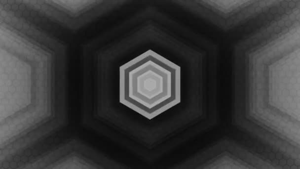 Sekskantet mønster Baggrund – Stock-video