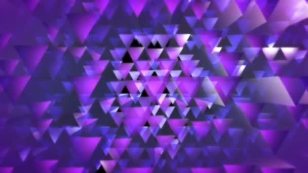 Moving colorful triangles — Stock Video