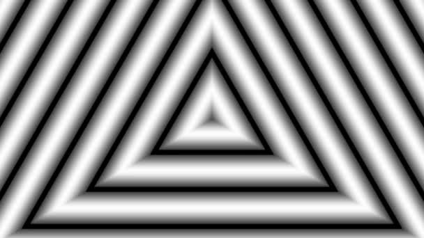 Triangles blancs et noirs mobiles — Video