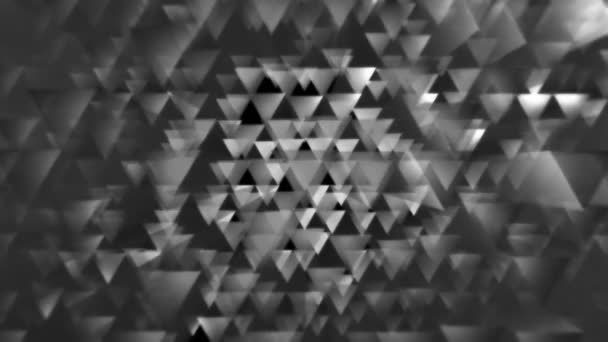 Vliegende witte driehoeken — Stockvideo