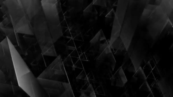 移动灰色三角形管 — 图库视频影像