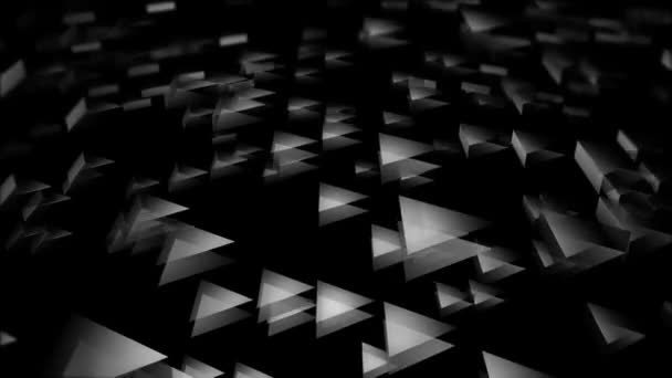 Fliegende weiße Dreiecke — Stockvideo