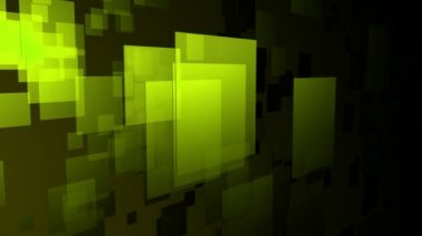 Yeşil kareler uçan