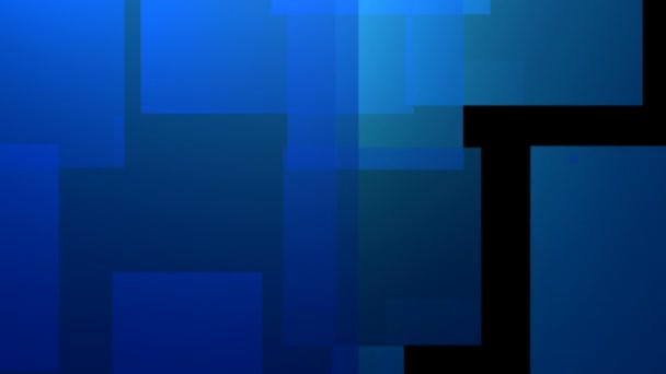 Движущиеся синие блоки — стоковое видео