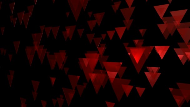 Triângulos voadores vermelhos — Vídeo de Stock