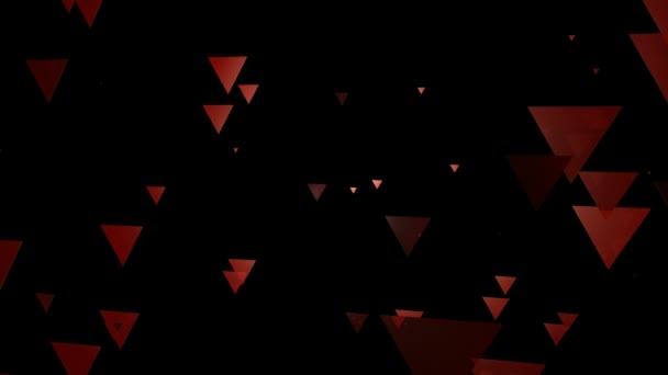 Rödaktig triangel rörelse — Stockvideo