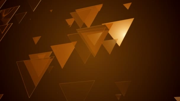 Złoto tablicy trójkątny — Wideo stockowe