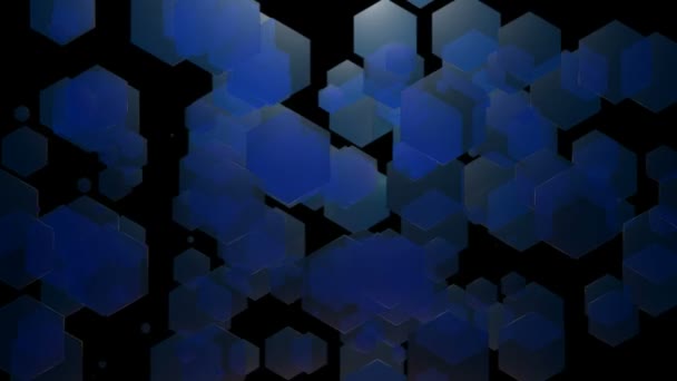 Mouvement hexagonal bleu — Video