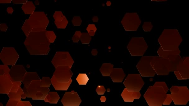 Red Hexagonal Movement — Stock Video