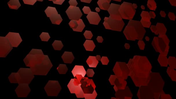 Mouvement hexagonal rouge — Video