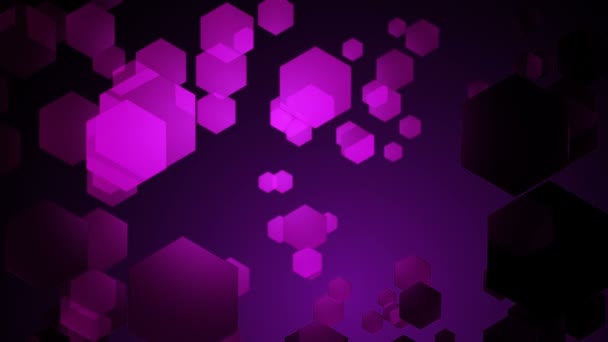 Magenta Movimento Hexagonal — Vídeo de Stock