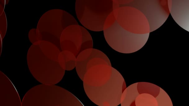 发光的红色圆圈 — 图库视频影像