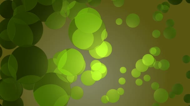 Green Glow Circles — стоковое видео