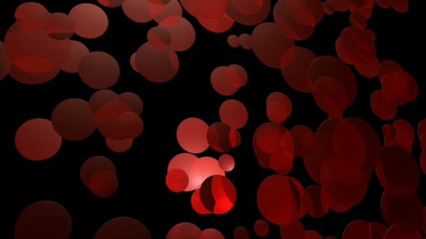 Cercles lumineux rouges 