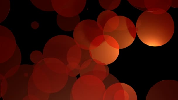 Cercles lumineux rouges 