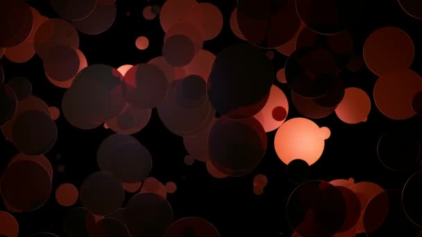 Cercles lumineux rouges 
