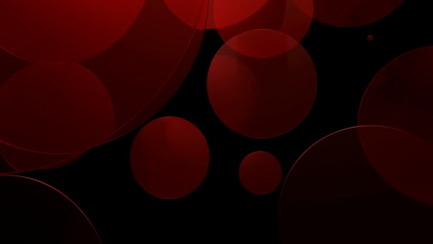 Cercles lumineux rouges 