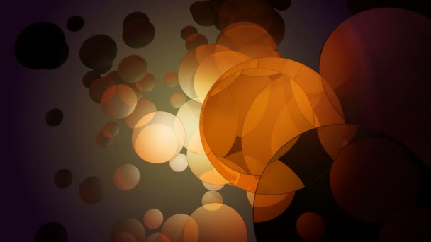 Orange Glow Circles — стоковое видео
