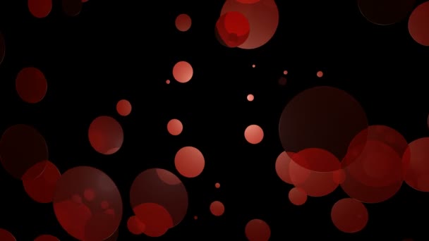 Cercles lumineux rouges 