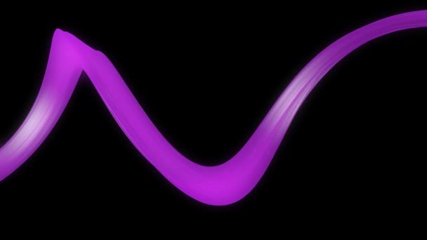 Violet twisted ribbon — Stock Video