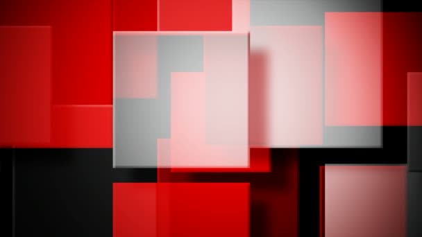 Quadrados brancos vermelhos — Vídeo de Stock