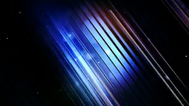 发光的蓝色斜 — 图库视频影像