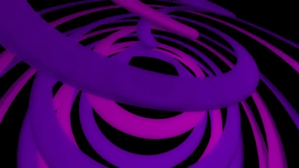 紫罗兰色螺旋扭曲 — 图库视频影像