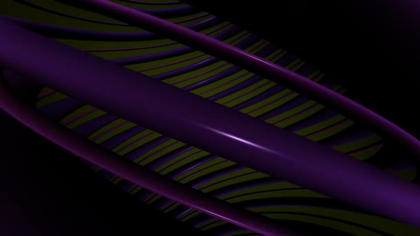 Rotación hélice violeta — Vídeos de Stock