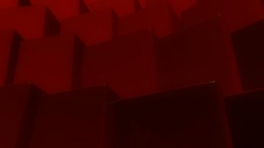 Kırmızı küpler dalga