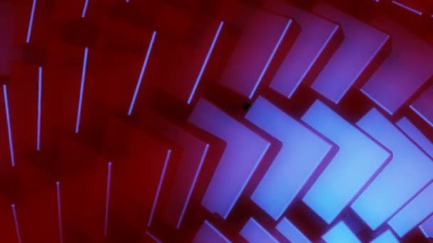 Червоний куб штук — стокове відео