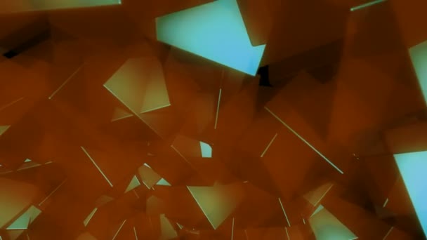 Помаранчевий глянсовий кубів — стокове відео