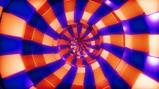 Twirl glowing cubes — Stock Video