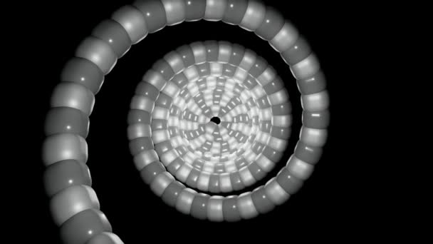 Lamp zilveren helix — Stockvideo