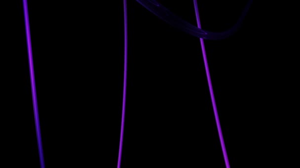 Violet optische vezel — Stockvideo
